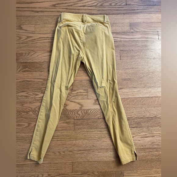 LOFT Womens Mustard Yellow Marisa skinny leg soft stretch pants - Picture 2 of 3
